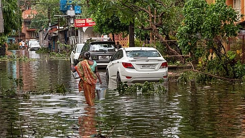 A flooded Kolkata street after Cyclone Amphan. Photo: iStock