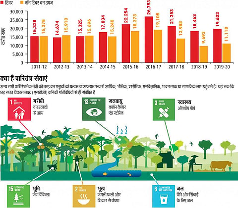 एसओई इन फिगर्स 2023 : हिमालयी राज्यों में वन संसाधनों का दोहन बड़े पैमाने पर