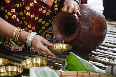Apong is prepared by the Mising community by fermenting cooked rice and using e’pob, locally prepared starter cakes. Photo: iStock