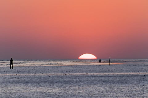 Mandvi beach in Kutch, near which Cyclone Biporjoy is expected to make landfall June 15, 2023. Photo: iStock