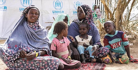 Sudanese refugees. Photo: @Refugees / Twitter