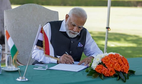 The ruling BJP’s 2019 manifesto included a section on environmental conservation, which focused on ambitious goals for renewable energy, afforestation, and conservation of wildlife habitats. Photo: @narendramodi / Twitter