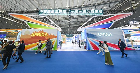 The Changsha International Convention and Exhibition Center in Hunan. Photo: Chen Yehua/Xinhua via Getty Images