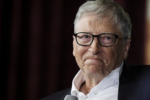 BIll Gates has invested in capturing carbon from the air using colossal vacuum pumps, a process called direct air capture. The carbon is then dissolved in alkali and injected deep into volcanic rocks. Photo: @LowyInstitute / X (previously known as Twitter) 
