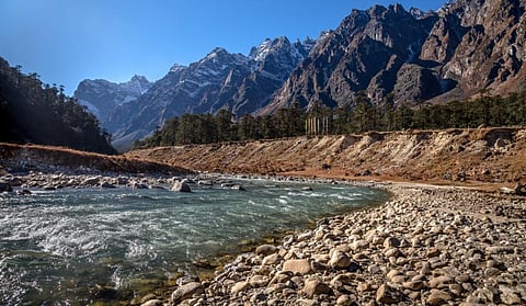 Teesta river flowing through the Yumthang valley in Sikkim. Photo: iSTock