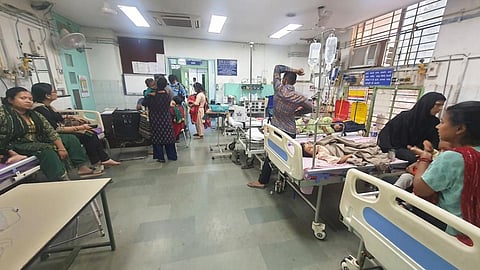The emergency ward at Kalawati Saran Children’s Hospital in Delhi. Photo: Zumbish