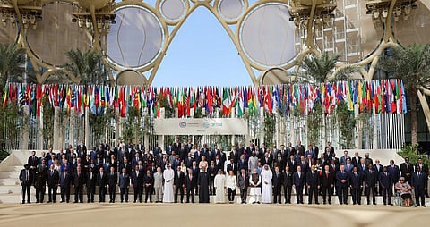 A group photo of leaders attending COP28. Photo: @COP28_UAE / X