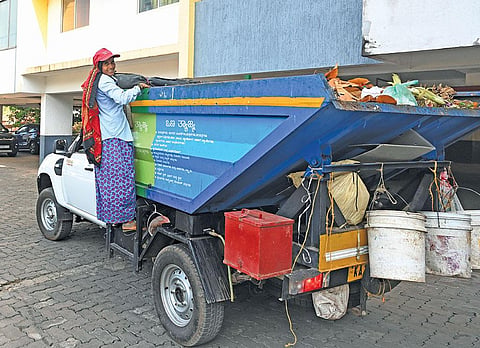 Over 18,000 women from 2,000 self-help groups are responsible for solid waste management in the smaller towns and villages of Karnataka (Photograph: M Raghuram)
