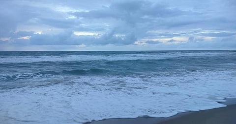 A beach in Gopalpur-on-Sea in Ganjam district, Odisha, on May 24. Photo provided by Hrusikesh Mohanty