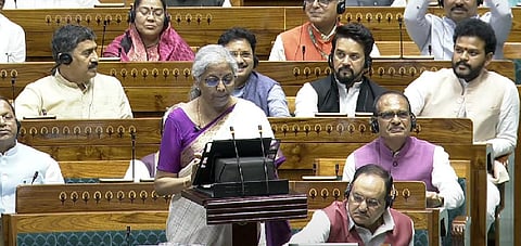 Finance Minister Nirmala Sitharaman announcing the Union Budget 2024-2025 on July 23, 2024