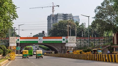 The Minto Bridge in New Delhi  