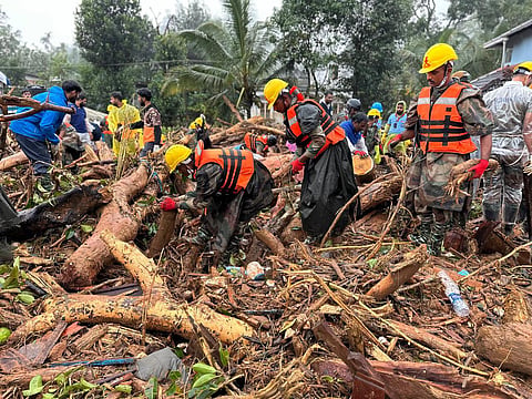 Ongoing disaster relief operations in Wayanad