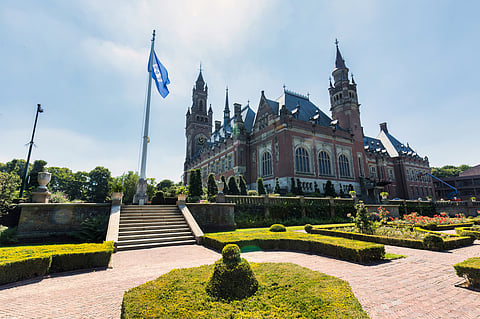 The International Court of Justice of the United Nation situated in The Hague, Netherlands. 