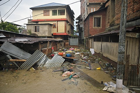 Disaster waste in manipur after floods