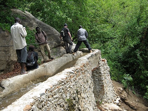 Africa rain harvesters: Marakwet’s  irrigation system offers much more than a trickle of hope for water crisis in Kenya. 

