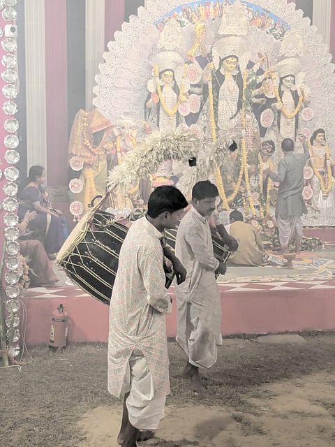 From Midnapore to Delhi: How Durga Puja's migrating ‘dhaakis’ eke out a living the rest of the year