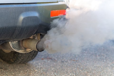 Ultrafine particles stem from a variety of natural and human-made sources, including vehicle exhaust. 