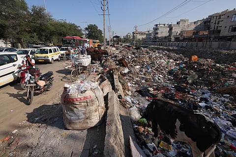 Janakpuri is a classic case of Delhi's affluence coexisting with third world waste woes