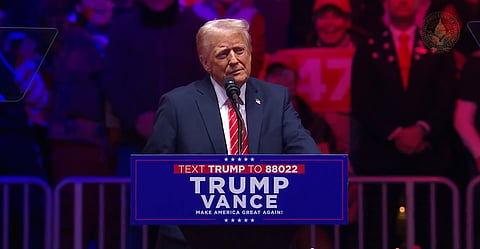 Donald Trump speaking ahead of his inauguration as the 47th US President on January 20, 2025