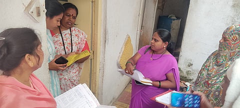 Maharashtra state health department staff surveying the area with unusual GBS cases surge.