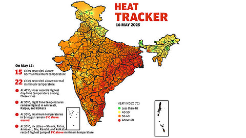 Daily heat tracker: Hisar hottest at 43°C
