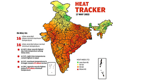Daily heat tracker: Night temperatures highest in Jaipur