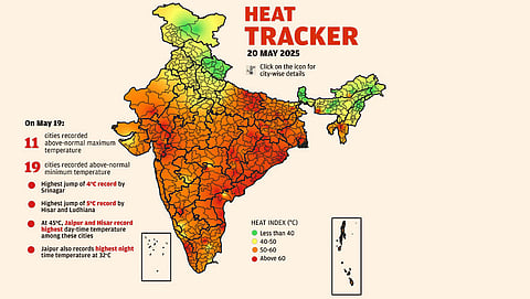 Daily heat tracker: Hisar sizzles at 45°C, hottest among scorching cities