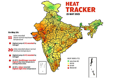 Daily heat tracker: Itanagar records highest jump of 5°C in maximum temperature on May 25