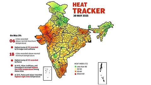 Daily heat tracker: Patna and Jaipur record highest nighttime temperature