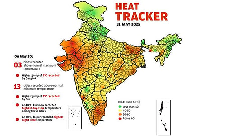 Daily heat tracker: Highest jump of 2°C recorded by Gangtok