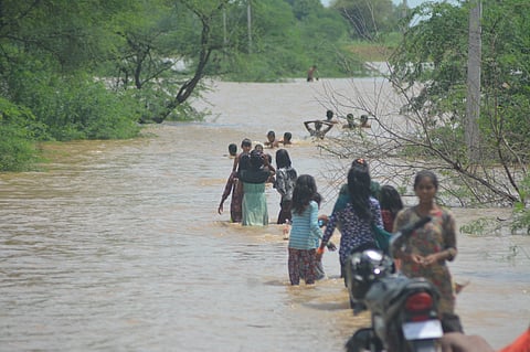 Inundation in Bundelkhand. 
