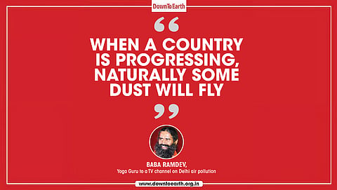 Progress, pollution and dust
