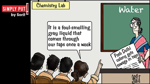 Simply put: Contaminated water