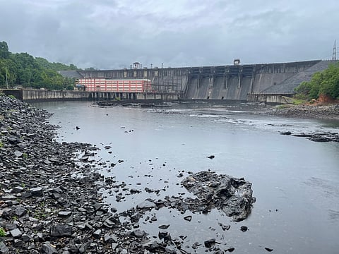 The Gerusoppa Dam on the Sharavathi River in Karnataka's Uttara Kannada district.
