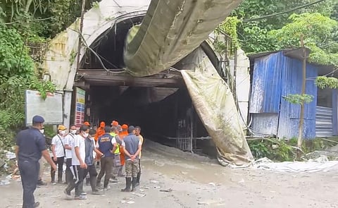 Tunnel accident at under construction project on the Teesta in Sikkim kills 12, 13 still trapped