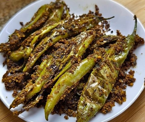 The humble ‘Bharwa besan mirchi’ reflects the wisdom of Rajasthan