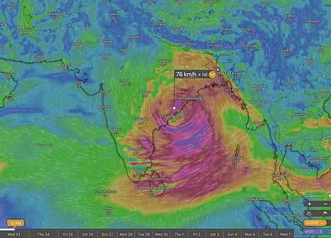 Deep depression in Bay of Bengal could bring extremely heavy rainfall in India, Nepal