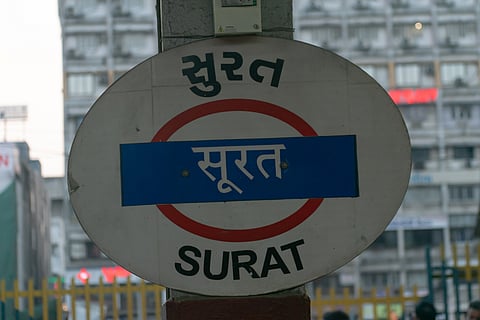 Surat migrant workers demand eight-hour shifts and weekly holidays in ‘Gaon Chalo’ protest