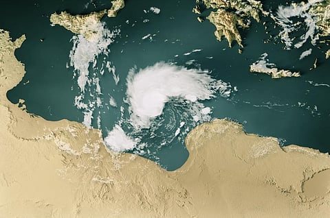 Tropical Storm Daniel in the Mediterranean Sea off the Libyan coast. Photo: iStock