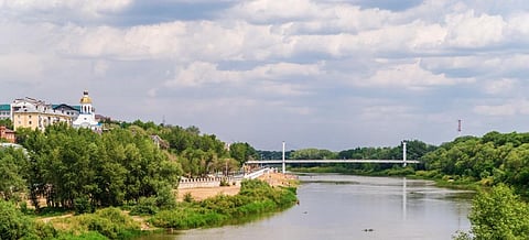 The city of Orenburg by the Ural river, has been one of the worst-hit. This iStock photo from 2019 shows the river in a placid state