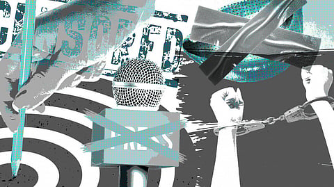 Journalists’ attempts to foster public accountability from elected representatives is increasingly pitting them against the power of the state. Photo: Michael Joiner, 360info