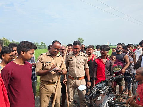 महसी के मुकेरिया गांव में भेड़िए की दहशत, फोटो : राघवेंद्र सिंह