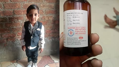 छह वर्षीय अनस के परिवार ने आरोप लगाया कि चूरू जिला अस्पताल के डॉक्टरों ने उसे डेक्सट्रोमेथॉर्फन हाइड्रोब्रोमाइड दिया था, जिसके बाद उसकी तबियत तेजी से बिगड़ गई।