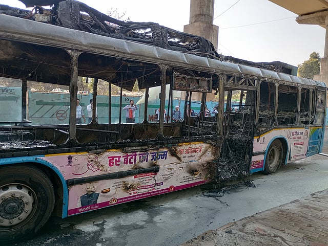 Electric Bus Fire in Delhi Sparks Safety Concerns for Public Transport