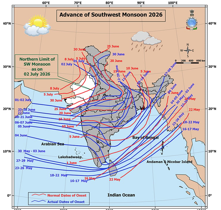 India Monsoon Advances but IMD Forecasts Below Normal July Rainfall ...