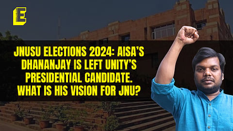 AISA's Dhananjay is the presidential candidate for JNUSU elections 2024