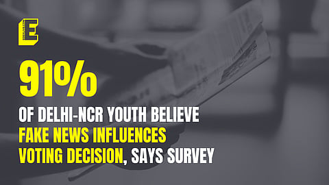 91% of Delhi-NCR youth believe fake news influences voting decision, says survey