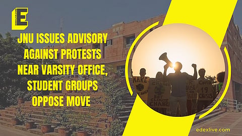 The JNUSU has previously staged several protests outside the DoS office