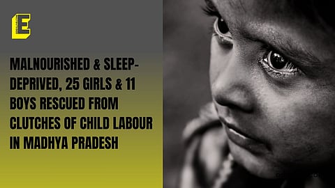 The children were looking vulnerable and sleep-deprived 