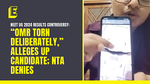 NEET UG 2024 results controversy: “OMR torn deliberately,” alleges UP candidate; NTA denies